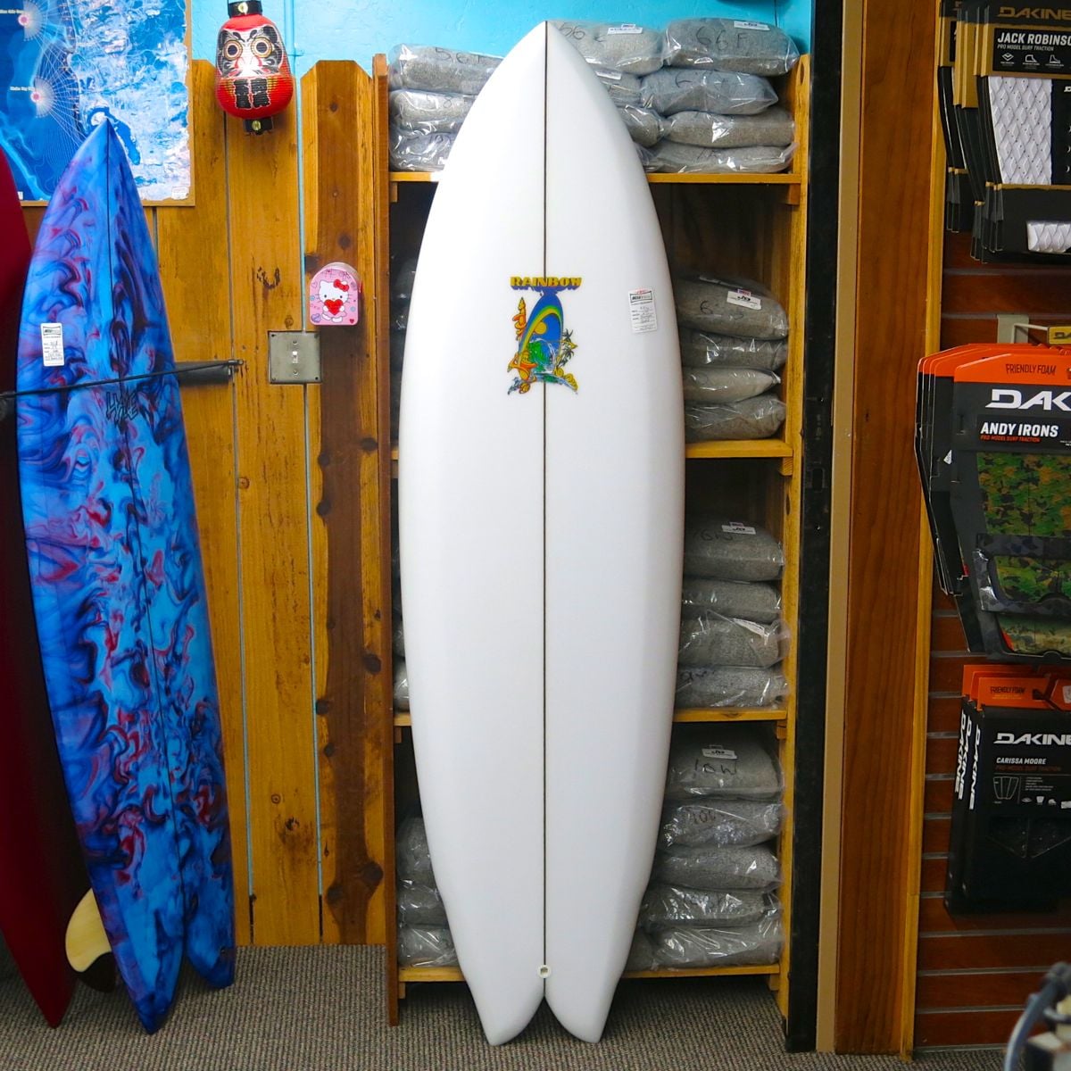 QUAD FISH 6'3″ CLEAR SANDED – Mitch's Surf Shop