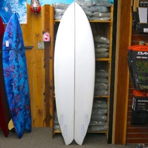QUAD FISH 6'3" CLEAR SANDED - Image 3