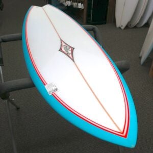 ROCKET FISH 5'10" AQUA/RED - Image 1