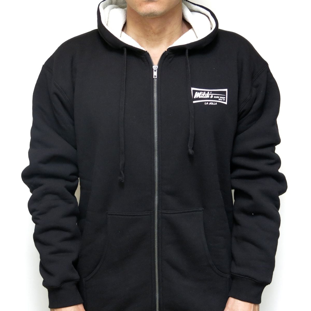 SHERPA HOODIE in BLACK – Mitch's Surf Shop