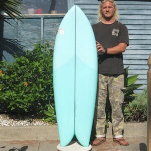 TWIN PHISH 5' 6" AQUA - Image 1