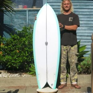 TWIN PHISH 5' 6" AQUA - Image 2