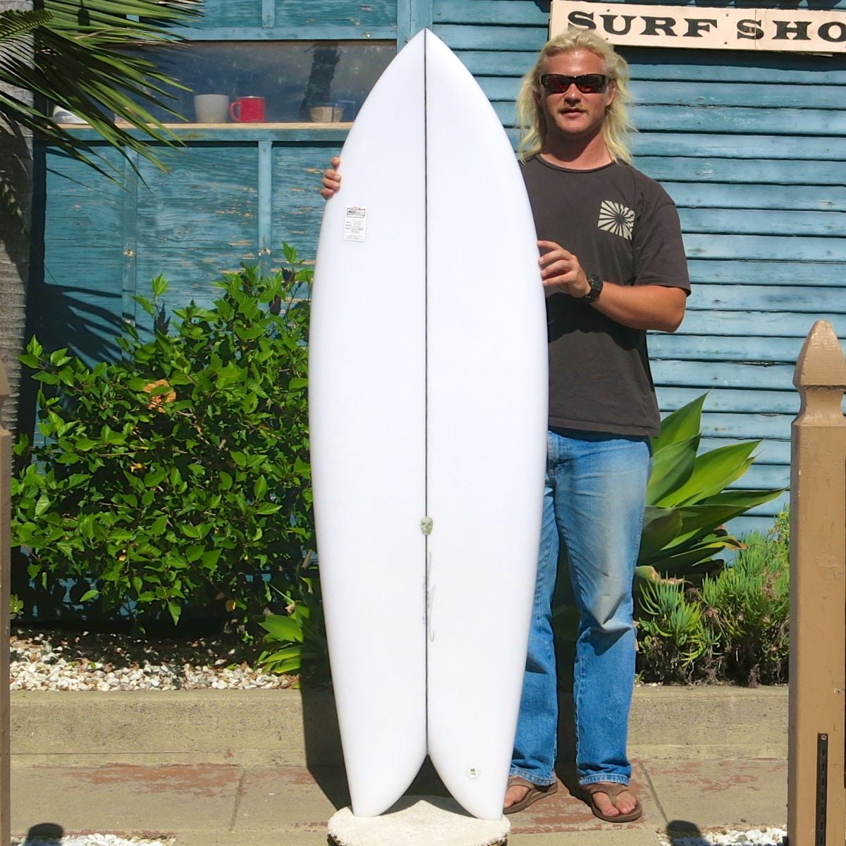 TWIN PHISH 5′ 10″ CLEAR – Mitch's Surf Shop